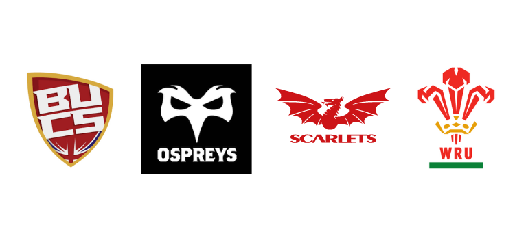Swansea University Rugby Partner logos